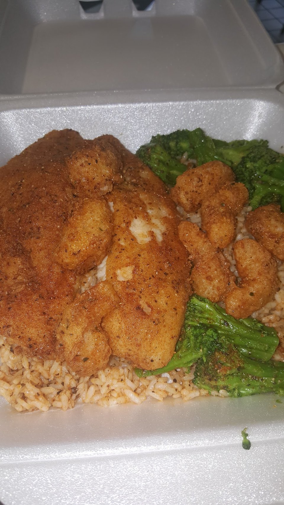 Fried Talapia and Shrimp Bites