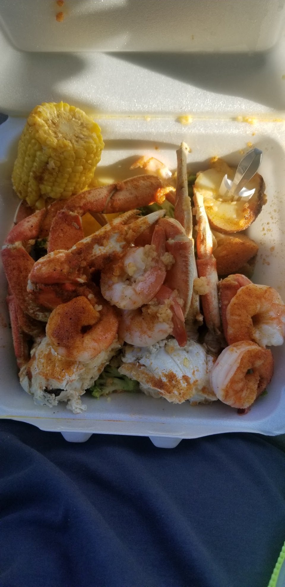 Dungeness Platter with Shrimp & Veggies